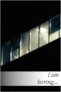 Office windows at night